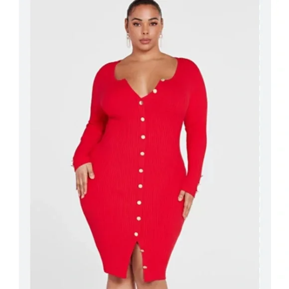 slim fit dress slacks Vintage Fashion to Figure Slouchy Sweater/Micro Mini Dress (XXXL) main image 1
